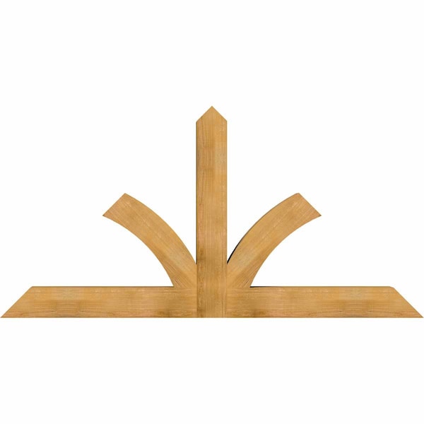Ekena Millwork Richland Rough Sawn Timber Gable Bracket, Western Red Cedar, 84"W x 42"H x 6"D x 6"F, 12/12 Pitch GBW084X42X0606RIC00RWR - main